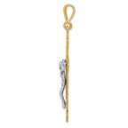 FJC Finejewelers 14k Two-tone Gold Crucifix Charm