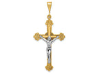 FJC Finejewelers 14k Two-tone Gold Crucifix Charm