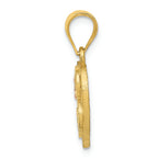 FJC Finejewelers 14 kt Two Tone Gold Initial B In Heart Charm