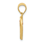 FJC Finejewelers 14 kt Two Tone Gold Initial G In Heart Charm