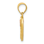 FJC Finejewelers 14 kt Two Tone Gold Initial H In Heart Charm