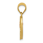 FJC Finejewelers 14 kt Two Tone Gold Initial J In Heart Charm