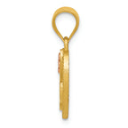FJC Finejewelers 14k Yellow Gold Two-tone Initial L In Heart Charm