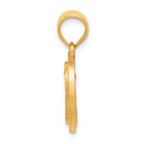 FJC Finejewelers 14 kt Two Tone Gold Initial P In Heart Charm