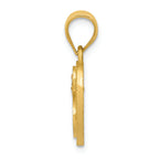 FJC Finejewelers 14 kt Two Tone Gold Initial S In Heart Charm