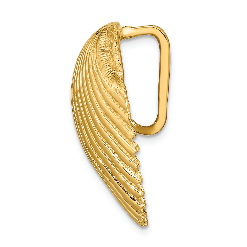 FJC Finejewelers 14k Yellow Gold Fits Up To 10mm 8mm Medium Scallop Shell Slide Charm