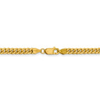 FJC Finejewelers 14 kt Yellow Gold 4.25mm Solid Miami Cuban Chain