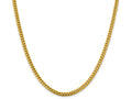 FJC Finejewelers 14 kt Yellow Gold 4.25mm Solid Miami Cuban Chain