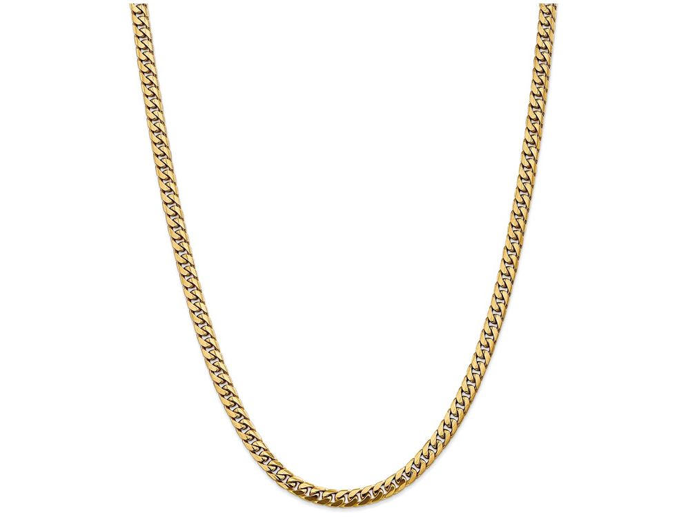 FJC Finejewelers 7 Inch 14k Yellow Gold 5mm Domed Curb Chain Bracelet
