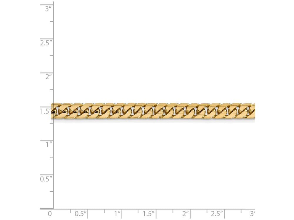FJC Finejewelers 8 Inch 14k Yellow Gold 5.5mm Domed Curb Chain Bracelet
