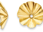 FJC Finejewelers 14k Yellow Gold Polished Fancy Earring Jackets