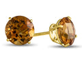 FJC Finejewelers 10k Yellow Gold 7mm Round Citrine Post-With-Friction-Back Stud Earrings
