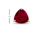FJC Finejewelers 7x7mm Trillion Created Ruby Post-With-Friction-Back Stud Earrings