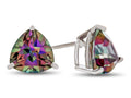 FJC Finejewelers 7x7mm Trillion Mystic Topaz Post-With-Friction-Back Stud Earrings