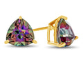 FJC Finejewelers 7x7mm Trillion Mystic Topaz Post-With-Friction-Back Stud Earrings