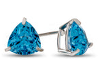 FJC Finejewelers 7x7mm Trillion Swiss Blue Topaz Post-With-Friction-Back Stud Earrings