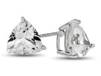 FJC Finejewelers 7x7mm Trillion White Topaz Post-With-Friction-Back Stud Earrings