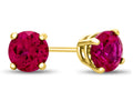 FJC Finejewelers 4.5mm Round Created Ruby Post-With-Friction-Back Stud Earrings
