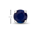 FJC Finejewelers 4.5mm Round Sapphire Post-With-Friction-Back Stud Earrings