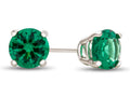 FJC Finejewelers 4.5mm Round Simulated Emerald Post-With-Friction-Back Stud Earrings