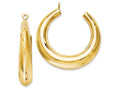 FJC Finejewelers 14k Yellow Gold Polished Hollow Hoop Earring Jackets