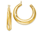 FJC Finejewelers 14k Yellow Gold Polished Hollow Hoop Earring Jackets