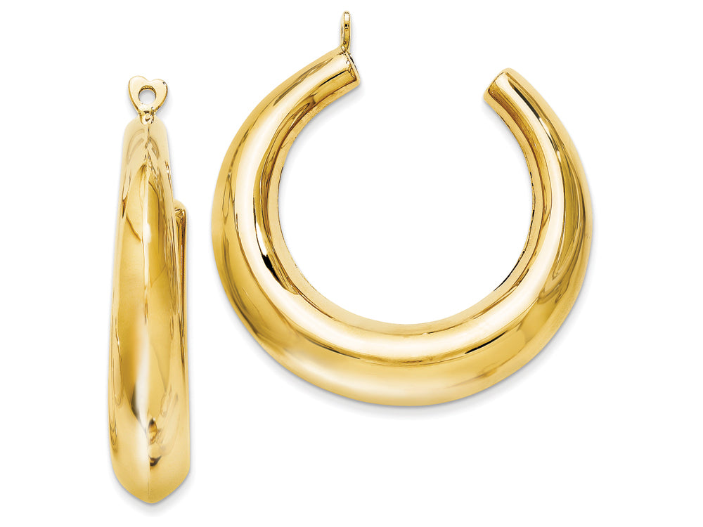 FJC Finejewelers 14k Yellow Gold Polished Hollow Hoop Earring Jackets