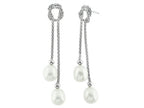 FJC Finejewelers 7.5mm White Freshwater Rice Cultured Pearl Post-With-Friction-Back Earrings