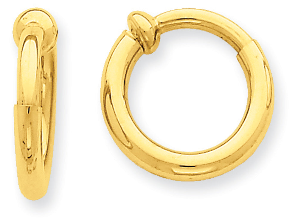 FJC Finejewelers 14k Yellow Gold Non-pierced Hoop Earrings