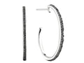 FJC Finejewelers Hoop Earrings with Black Diamond