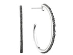 FJC Finejewelers Hoop Earrings with Black Diamond