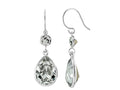 FJC Finejewelers 14x10mm Pear Shape with 6mm Round Clear Genuine Crystals Drop Ear Wire Earrings