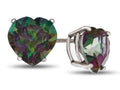 FJC Finejewelers 7x7mm Heart Shaped Mystic Topaz Post-With-Friction-Back Stud Earrings