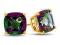 FJC Finejewelers 7x7mm Cushion-Cut Mystic Topaz Post-With-Friction-Back Stud Earrings