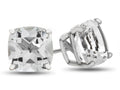 FJC Finejewelers 7x7mm Cushion-Cut White Topaz Post-With-Friction-Back Stud Earrings