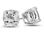 FJC Finejewelers 7x7mm Cushion-Cut White Topaz Post-With-Friction-Back Stud Earrings