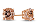 FJC Finejewelers 6 mm Round Morganite Post-With-Friction-Back Stud Earrings