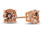 FJC Finejewelers 6 mm Round Morganite Post-With-Friction-Back Stud Earrings