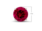 FJC Finejewelers 6mm Round Created Ruby Post-With-Friction-Back Stud Earrings