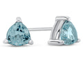 FJC Finejewelers 6x6mm Trillion Sky Blue Topaz Post-With-Friction-Back Stud Earrings