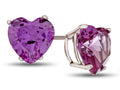 FJC Finejewelers 6x6mm Heart Shaped Simulated Alexandrite Post-With-Friction-Back Stud Earrings