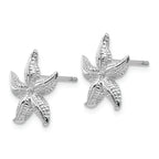 FJC Finejewelers 14k White Gold Starfish Earrings