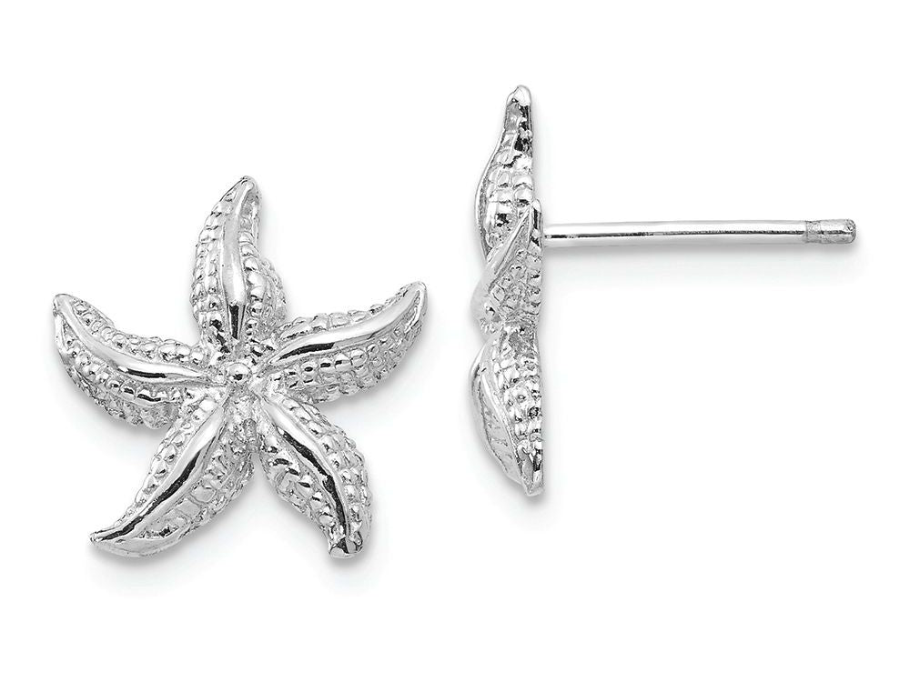 FJC Finejewelers 14k White Gold Starfish Earrings