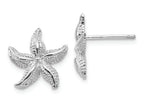 FJC Finejewelers 14k White Gold Starfish Earrings