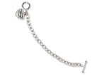 Stainless Steel Ed Hardy Pol Link w/Heart Charm Toggle Bracelet