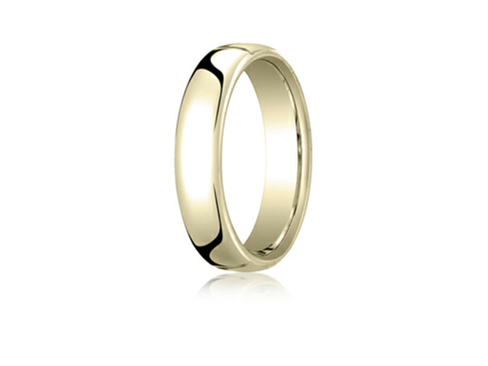 Benchmark® 18k White Gold 5.5mm European Comfort-fit Ring