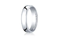 Benchmark® 18k White Gold 5.5mm European Comfort-fit Ring
