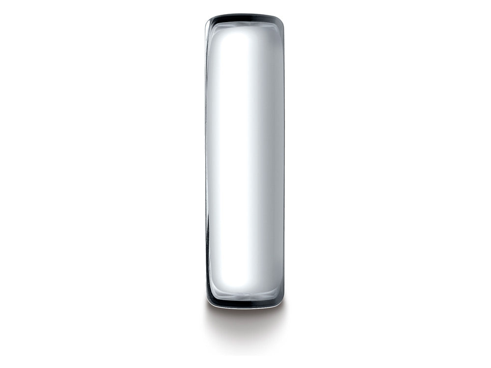 Benchmark® 14k White Gold 6.5mm European Comfort-fit Ring