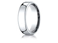 Benchmark® 10k White Gold 6.5mm European Comfort-fit Ring