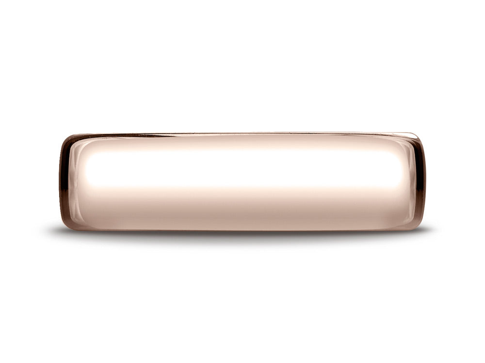 Benchmark® 14k Rose Gold 6.5mm European Comfort-fit™ Wedding Band / Ring
